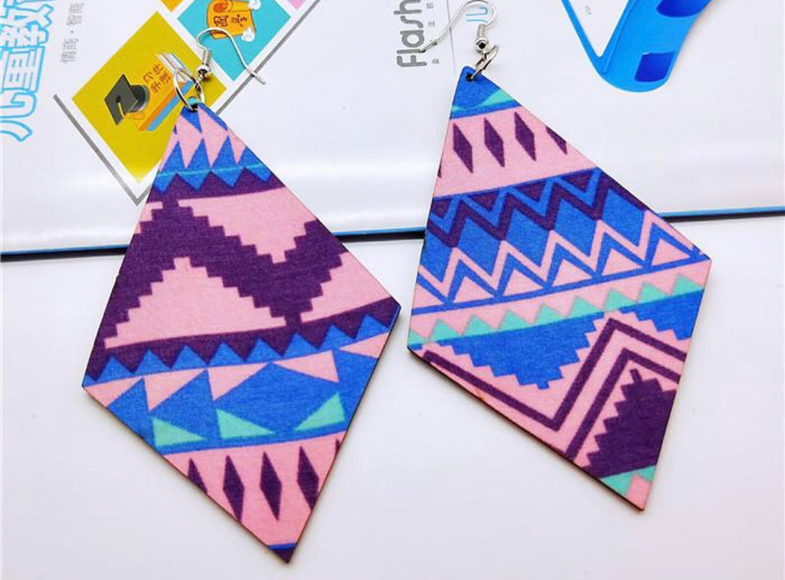 Freedom Print Earrings