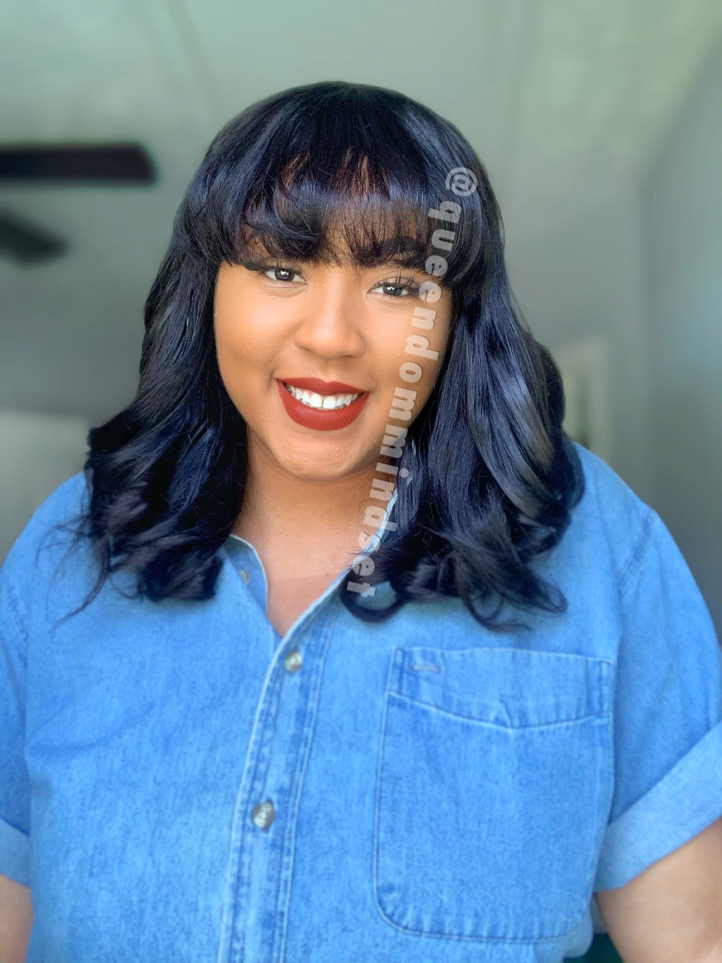 Human Hair Bang Cut Wig